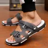 2020 Summer Casual Shoes Men Sandals Open Toe Platform Outdoor Beach Sandal Rome Footwear Black