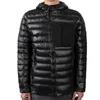 Fashion-Winter Hooded Lichtgewicht heren Down Parkas Zwart Casual Warm Sportswear Eenvoudig paar jas, Europees en Amerikaans beroemd merk