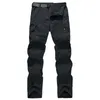 Séchage rapide pantalons décontractés hommes été armée Style militaire pantalon hommes tactique Cargo mâle léger étanche 210715