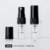 Tom 2ml Atomizer Sprayflaska Transparent Mini Prov Parfymflaskor 5000pcs / Lot från Kina Tillverkning DHL UPS FedEx Gratis