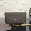 alta qualità Fashion box portafogli borsa in vera pelle Luxurys Designers donna uomo Crossbody catena sera Borse tote materiale genuino stile borsa modello lady