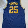 Nikivip Juwan Howard 25 Michigan College Basketball Jersey Men's Centred Navy Blue Yellow Taille S-xxl Top Quality