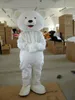 Halloween vit isbjörn maskot toppkvalitet kostym tecknad djur temakaraktär karneval vuxen storlek fursuit jul födelsedagsfest klänning