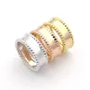 2020 Classic VC Double Row Steel Ball Men and Women Ring 18K Rose Gold Flower Par Ring Christmas Gift6651479