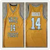 #14 Tyrone Bogue Wake Forest Demon Deacons Vintage Throwback Basketball Jerseys,Retro Men's Customized Embroidery and Stitched Jersey