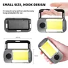 Rechargeable Work Light LED Flashlight with XPG+COB Lamp Beads Lantern Lamps Portable Lighting Lights with Power Bank Function