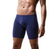 Underpants longos homens boxer underwear underware shorts homens pugilistas de perna de algodão para qualidade de marca sexy bolinhos