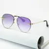 2021 Brand design Sunglasses women men designer Good Quality Fashion metal Oversized vintage female male UV400.