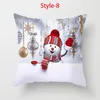 Cushion/Decorative Pillow 2021 Merry Christmas Snowman Sofa Car Bed Cute Case Bedroom Decoration Santa Claus Cushion Cover HomeDecor