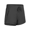 L-153 mulheres treino cordão cintura calções fitness yoga seco esporte rápido esporte curto cueca curta feminina corrida de ginásio cangings atlético spandex calças