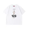 2021 USA Frühling Sommer Little Boy Number T-shirt Lässige Übergroße Männer Frauen High Street Casual Cottle Cotton T Shirt Skateboard Tshirt