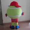 Halloween balle de tennis mascotte Costume haute qualité dessin animé en peluche Anime thème personnage adulte taille carnaval de noël déguisement