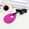 2021 Wholesale Baby Teether Toys Silicone Teardrop Pendant Baby Teething Necklace Teether Autism Sensory Chewing Baby Chew Toy