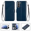Wallet Flip Leather Cases Photo Frame Card Slot TPU Cover Free Strap For Samsung S21 FE S22 Plus Ultra A13 5G RedMi Note 9 10 Pro K30 K40 XiaoMi Mi 11 Lite POCO M3 X3