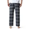 Mäns plaid check pyjama botten byxor sömnkläder lounging avslappnad hus pjs byxor män bomull flannel yoga pajama byxor man 3xl 210522