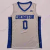 Джерси Custom College College Creighton Basketball Jersey NCAA Калкбреннер Трей Александр Бэйлор Шейерман Райан Нембхард Артур Калума Макдермотт Король Король Зегаров