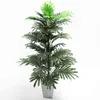 90cm 39 cabeças artificiais plantas de palma grande árvore tropical palmeira falsa folhas de seda Persa folhagem verde plantas para decoração do escritório 211104