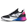 ZX 2K 2.0 Men Women Running Shoes Racer White Metallic Silver Time In Grey Black Solar Yellow Red Gradient Fade Purple Tint Sports Sneakers Trainers Runner Outdoor
