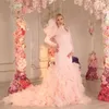 Elegant Mermaid Prom Dresses Maternity Robes For Photo Shoot Long Sleeve Bridal Pregnancy Dress Gowns Custom Made