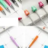 Student beadable plastik- ballpoints diy add Perlen Kugelschalter Stifte Perle Ball Stift Werbe Weihnachtsgeschenke kreativ BH4556 TQQ