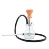 Glass Hookah Set Bong Water Pipes Oil Dabs Rig 28cm Plastic Single Hose Bong Bar Arabic Smoking Pipe Accessories Hookahs For Gift