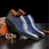 عالية الجودة جلدية الأعمال عارضة أحذية الرجال اللباس مكتب أحذية فاخرة الذكور تنفس أوكسفورد الرجال أحذية رسمية حجم 38-48