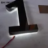 Black Electroplating Finish Backlit House Numbers Custom Made Lit Home Other Door Hardware