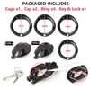 NXY Cockrings 2021 ARRIVAL Openable Quick Disassemble Cap Flip Male Chastity Cock Cage with 4 Pcs Penis Rings Sleeve Toys 1124