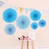 Pull Flower Suit Hanging Ornament Round Paper Fold Fan Colore Stereoscopico Festa di compleanno Decorazione di nozze Forniture Creative 8 5xlC1