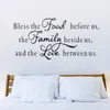 Moderne karakters "Food Family Love" Muurstickers Sticker Home Decor Decals Art DIY Nieuwe PVC Grote 57 * 117cm 210420