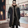 Men039s Down Parkas Hiver Men Ourwear Raccoon chaud Veste de fourrure Naturel Vestes Vestes Male à capuche Male Cola Résistant Cold3842718