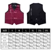 Designer Mens Classic Black Paisley Jacquard Folrale zijde vest Vesten Zakdoek Tie Vest Pak Pocket Square Set Barrywang