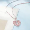 Подвесные ожерелья ожерелье Сердце Схема родов камня для женщин -ювелирных изделий подарки