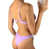 Bikini Summer Bandage Swimsuit Women Push Up Swimwear Padded Bra Set Solid Beach Wear Bathing Suit Brazilian Biquini 210630
