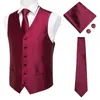 Men's Vests Formal Suit Vest Business Waistcoat 6 Button Regular Fit V-Neck Sleeveless Slim Jacket Casual