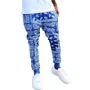 Pantaloni da uomo con fiori di anacardio Moda Trend Hip Hop con coulisse Pantaloni sportivi casual Designer Autunno Pantaloni da uomo con stampa digitale 3D Slim Cargo