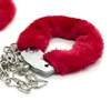 Bondage Stainless Steel Furry Comfortable Handcuffs and Tool for Beginners Sex Toys For Couple ankle cuffs with Lock,metal handcuffs with chain