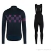 Équipe cyclisme manches longues jersey bavoir hommes ensembles hommes séchage rapide ropa ciclismo vtt vêtements de course q10086016158