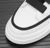 Designer Men Platform Air Cushion Shoes White High Top Sneakers Luxury Högkvalitativ andningsbar ökar herrklänskor Fashion Hook Loop Party Comfort Flats
