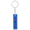 Creative Dwustronne litery Keychain Mężczyzna Dzień Matki Key Holder Charms Wykwintowany list Kocham mama Srebrny Kolor Stop Brelok G1019