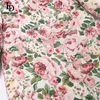 Summer Fashion Runway Elegant Outwear Overcoat Women Crystal Beaded Flower Print Vintage Jacquard Long Coat 210522