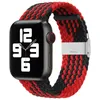 Banda de tela de nylon para la serie de correas de reloj de Apple 6 SE 5 4 3 38mm 40mm 42mm 44mm Elod de bucle solitario trenzado ajustable para iWatch Correa de reloj