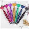 Business Industrial1pcs Creative Ballpoint Lovely Mermaid Tail Pen Pennor Söt Tillbehör Kontorskolan Stationery Skriva Hjärt Novelty Ball