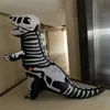 Traje inflável T Rex Dinossauro Esqueleto Para Adultos Miúdos Halloween Carnaval Cosplay Partido Fantasia Vestido Birth Aniversário Blow Up Roupas Q0910