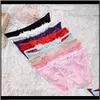 Kvinnor Kvinnor Underkläder Feminin Plastkropp Broderi Butterfly Knot Lady Panties Lace Low Waist Underkläder Åtta färger Tit89 SB2D6