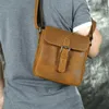 Shoulder Bag Casual Men Crazy Horse Leather High Quality Genuine Leather Crossbody Bags Male Handbag Messenger Bags Tote