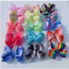 candy color children girls bows little hair clip accessories clothing set rainbow 15cm*12cm 210529