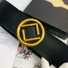 Lyxdesignerbälten Golden Faux Leather Buckle Belt High Quality Alloy Womens Mens Girdles Bredd 70 cm Standard Unisex Girdle2308514