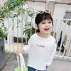 Kinder T -shirt Toddler Letter T Shirt Girl Spring Herfst Kids T Shirt Casual Style Children's Clothing Girl 210412