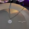 Pingente colares jóias de alta qualidade redonda design fêmea hip hop clavícula torque nupcial para mulheres meninas colar de pérolas
